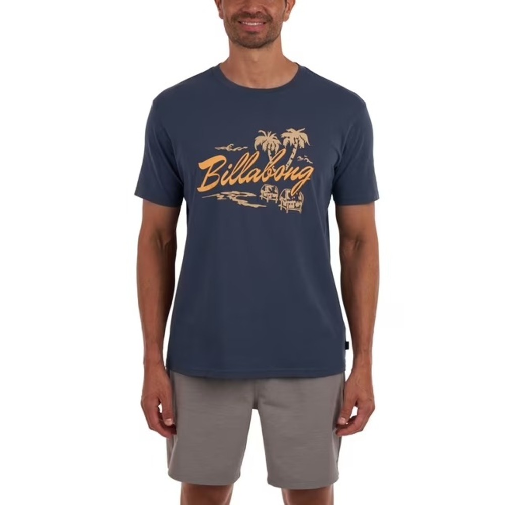 Billabong Mens Graphic T-Shirt XXL Navy Blue Beach Logo Tee 24A522S04 NWT